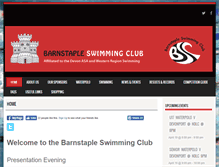 Tablet Screenshot of barnstapleswimmingclub.co.uk